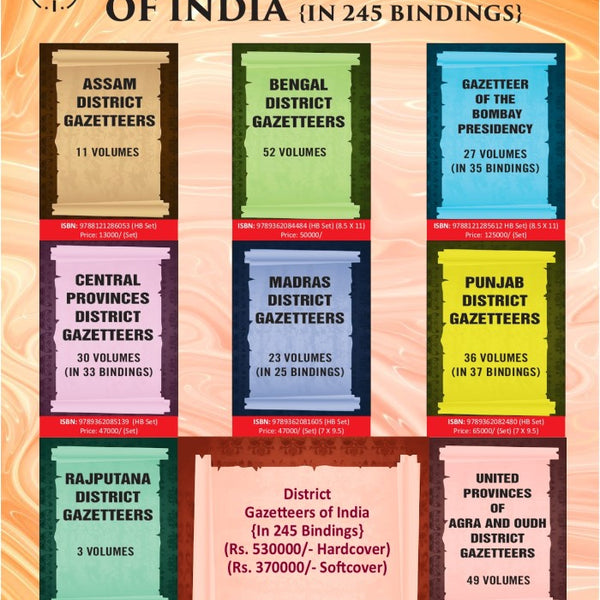 District Gazetteers of India (In 245 Bindings) In 245 Bindings - Gyan Books - Distacart