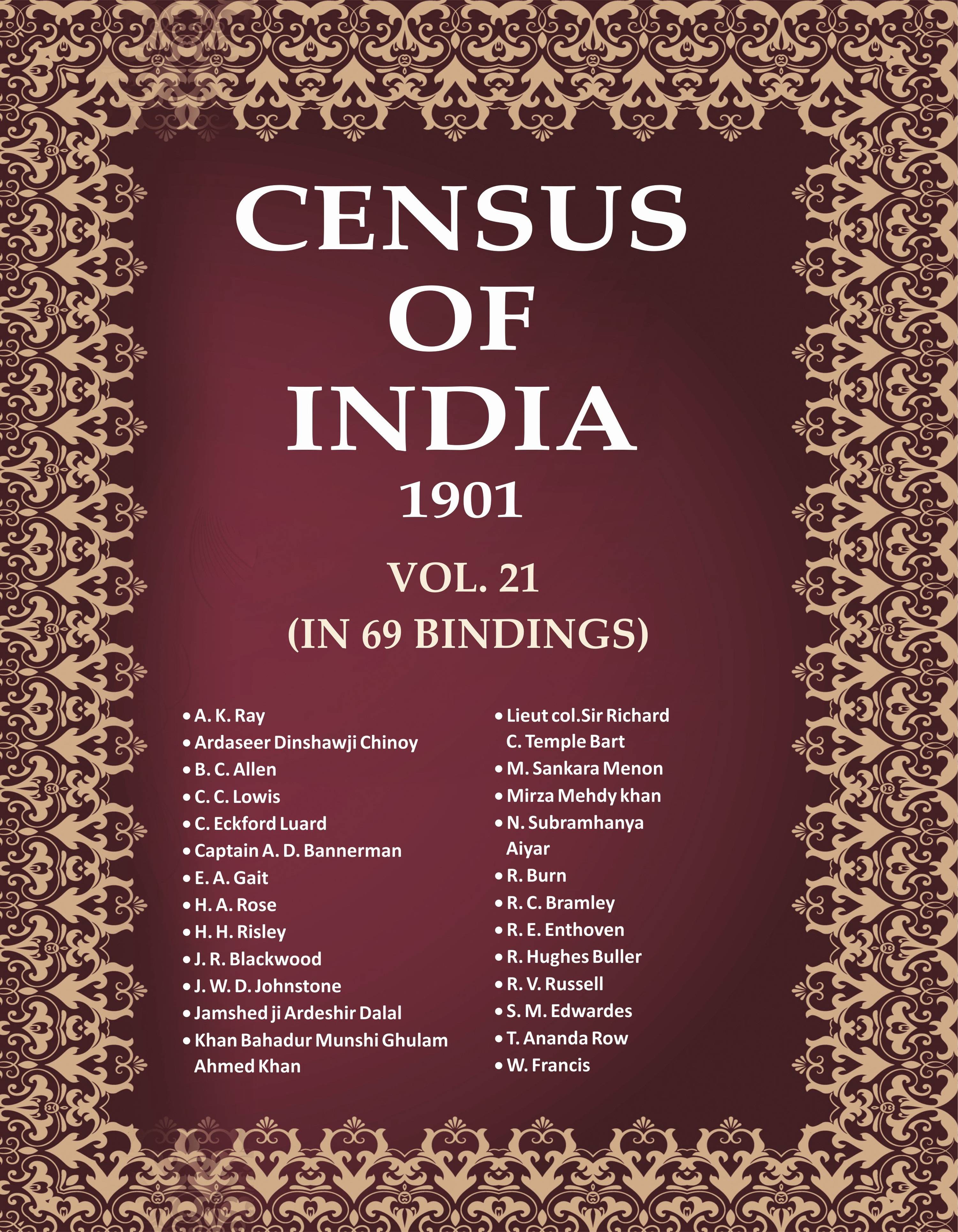 Census of India 1901 21 Vols. In 65 Bindings - Gyan Books - Distacart
