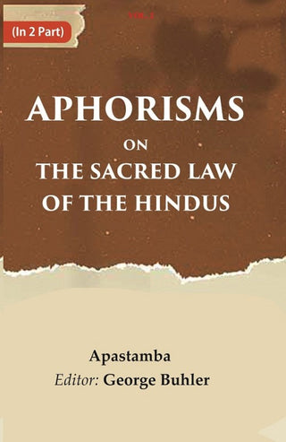 Aphorisms on the Sacred Law of the Hindus 2nd - Gyan Books - Distacart
