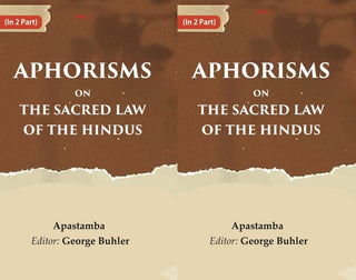 Aphorisms on the Sacred Law of the Hindus 2 Vols. Set - Gyan Books - Distacart