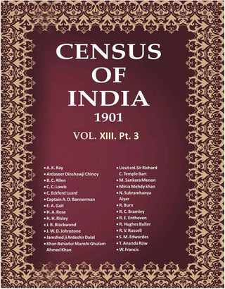 Census of India 1901: Central Provinces - Provincial Tables Book 34 Vol. XIII. Pt. 3 - Gyan Books - Distacart