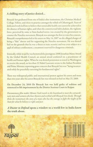 A Doctor To Defend - The Binayak Sen Story - Vaid, Minnie
