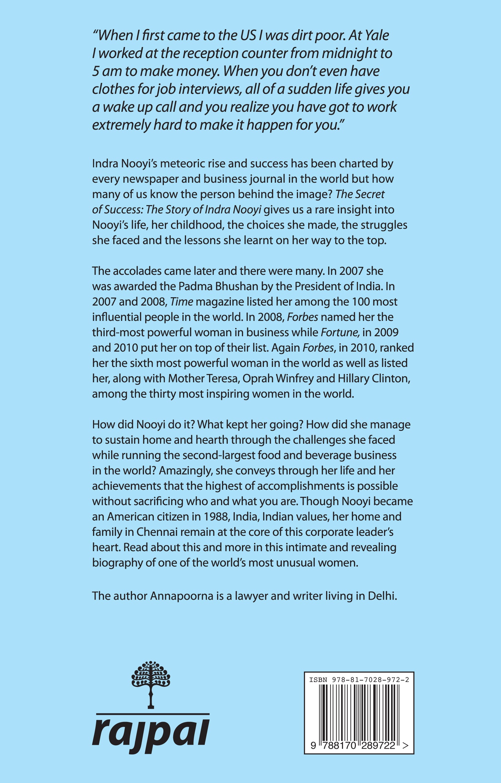 Indra Nooyi: A Biography - Annapoorna - Dista