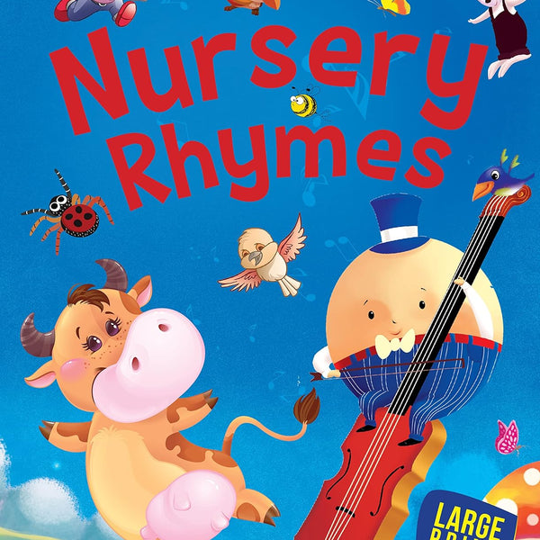 LARGE PRINT Nursery Rhymes - Om Books - Distacart