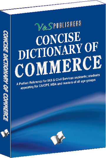 Concise Dictionary Of Commerce by Dr. Sudhir Dawra - Dista