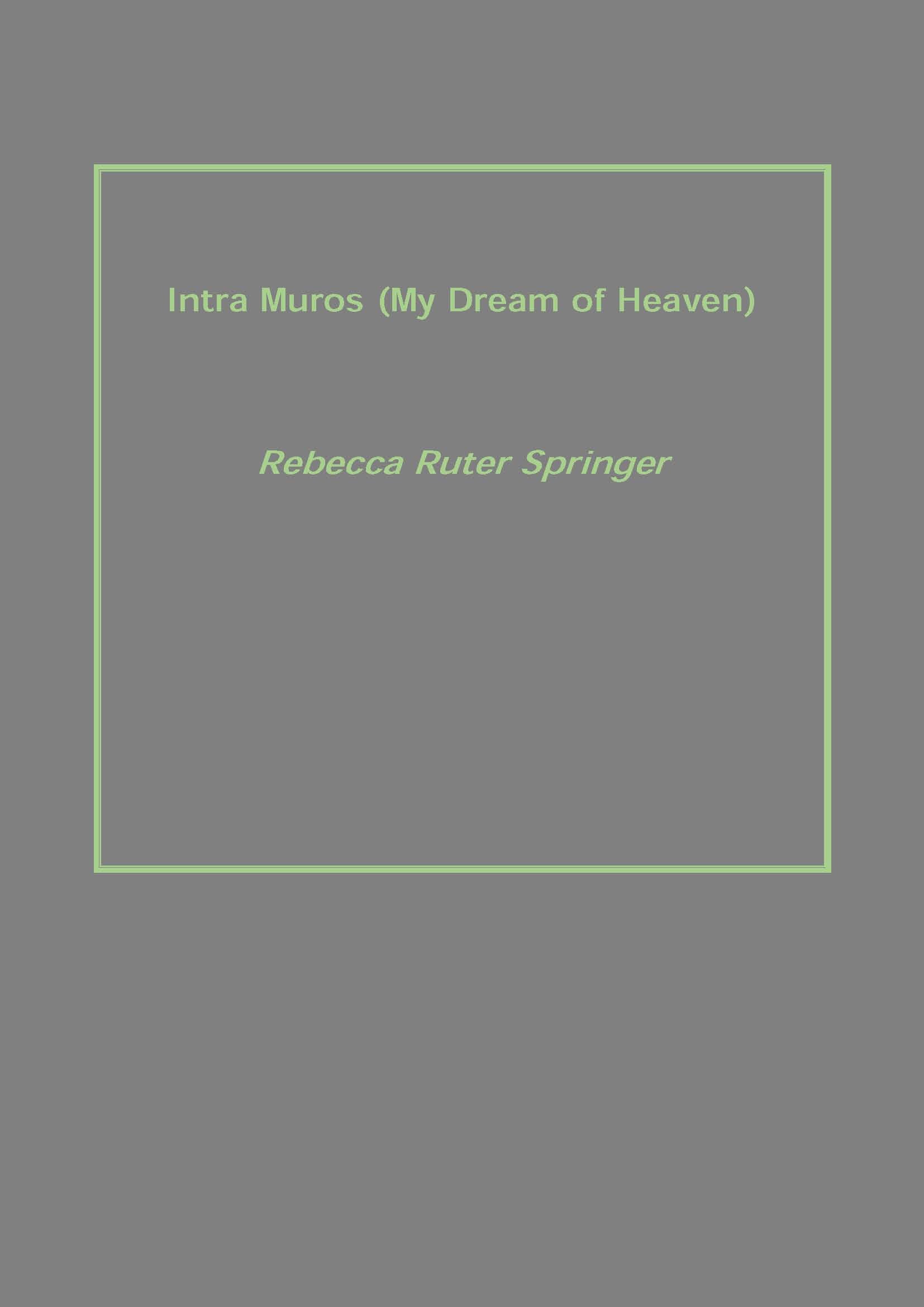 Intra Muros (My Dream of Heaven) - Gyan Books - Distacart