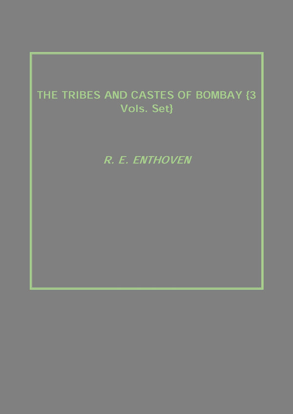 The Tribes and Castes of Bombay 3 Vols. Set - Gyan Books - Distacart