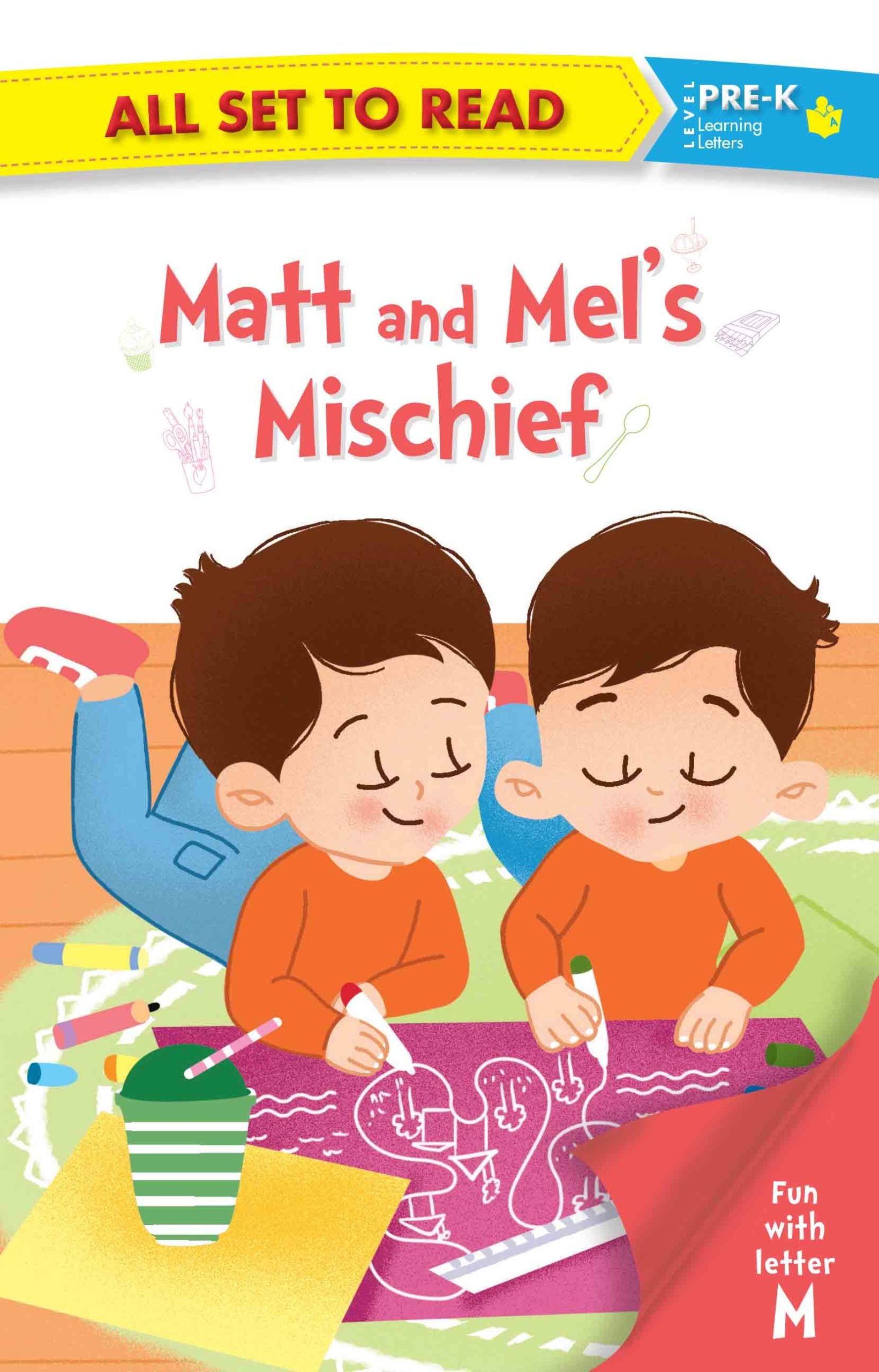 All set to Read fun with Letter M Matt and Mels Mischief - Om Books - Distacart