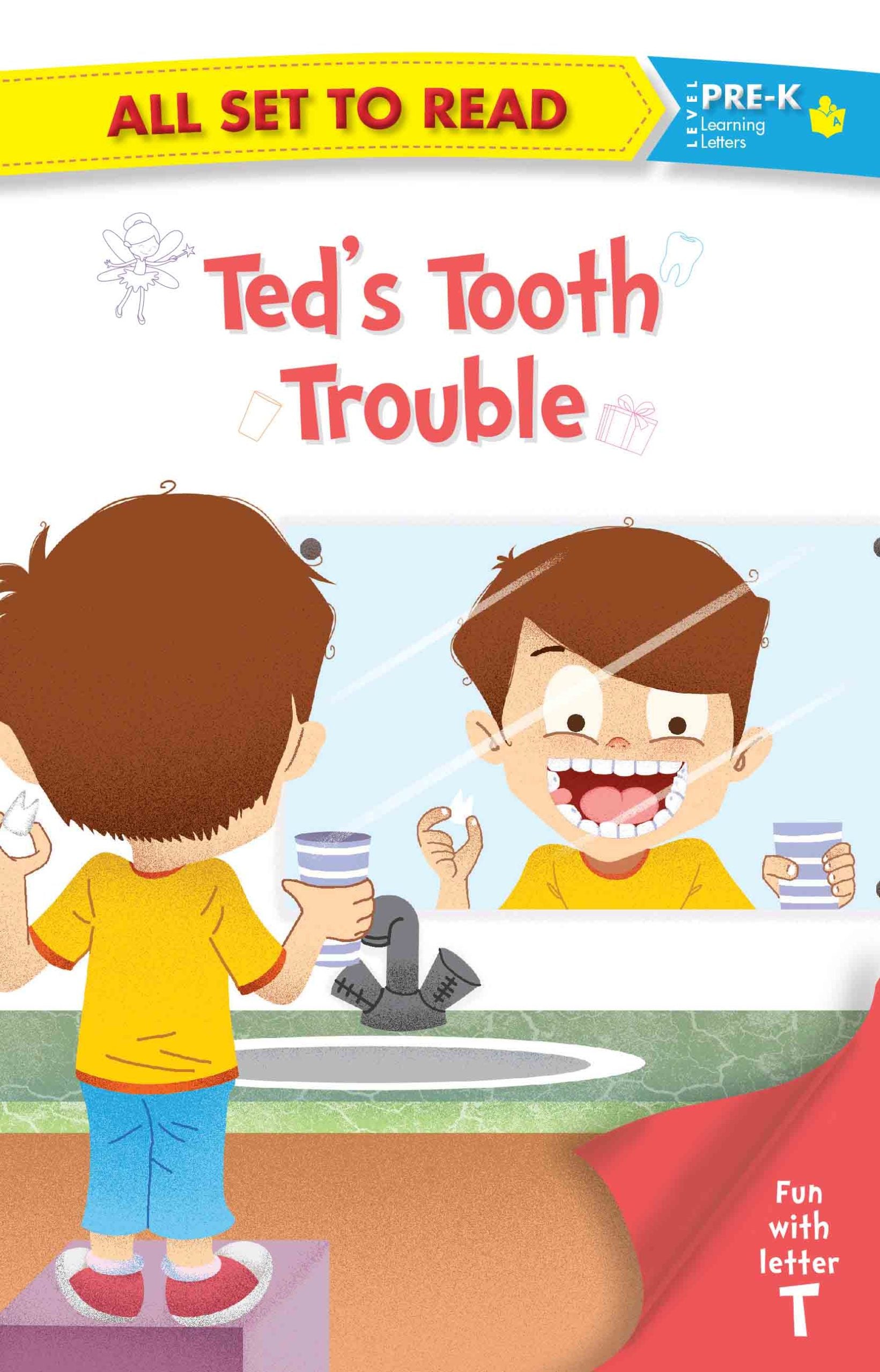 All set to Read fun with Letter T Teds Tooth Trouble - Om Books - Distacart
