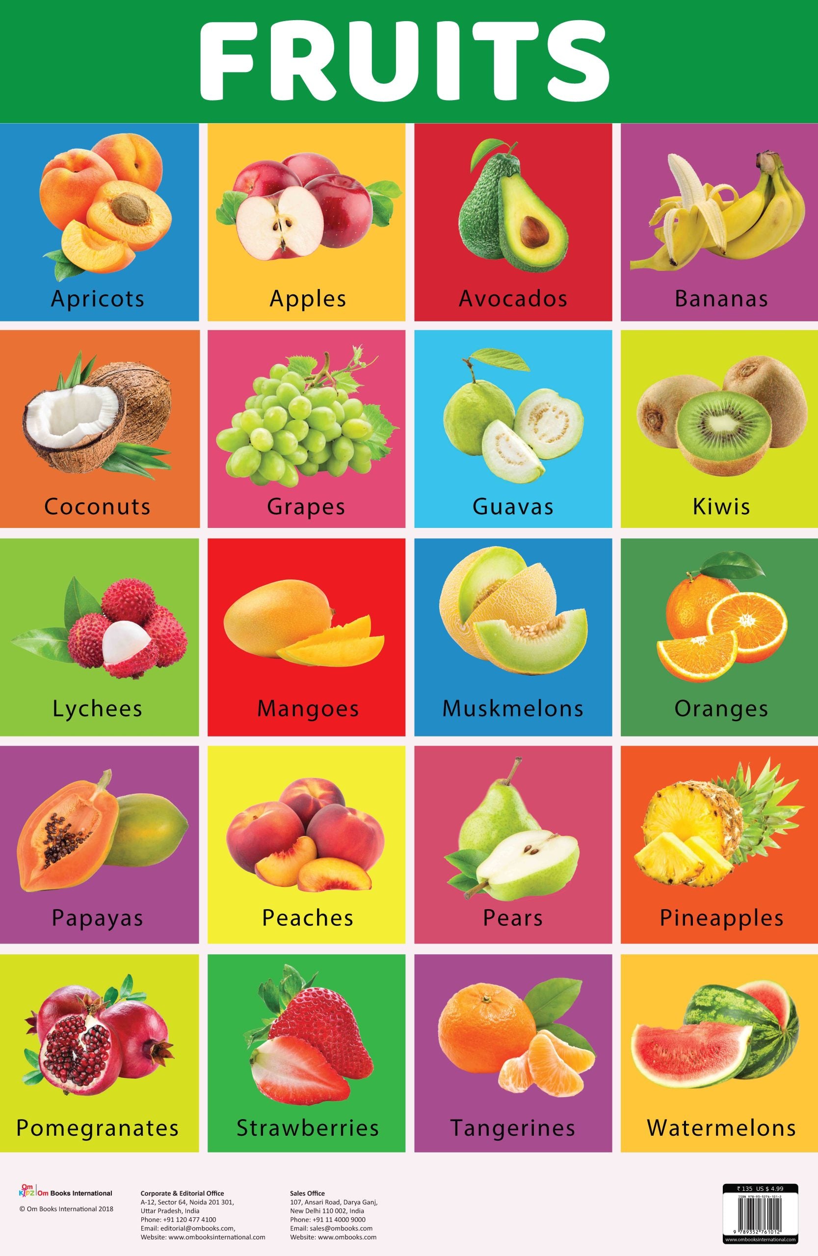 Fruits : Charts - Om Books - Distacart