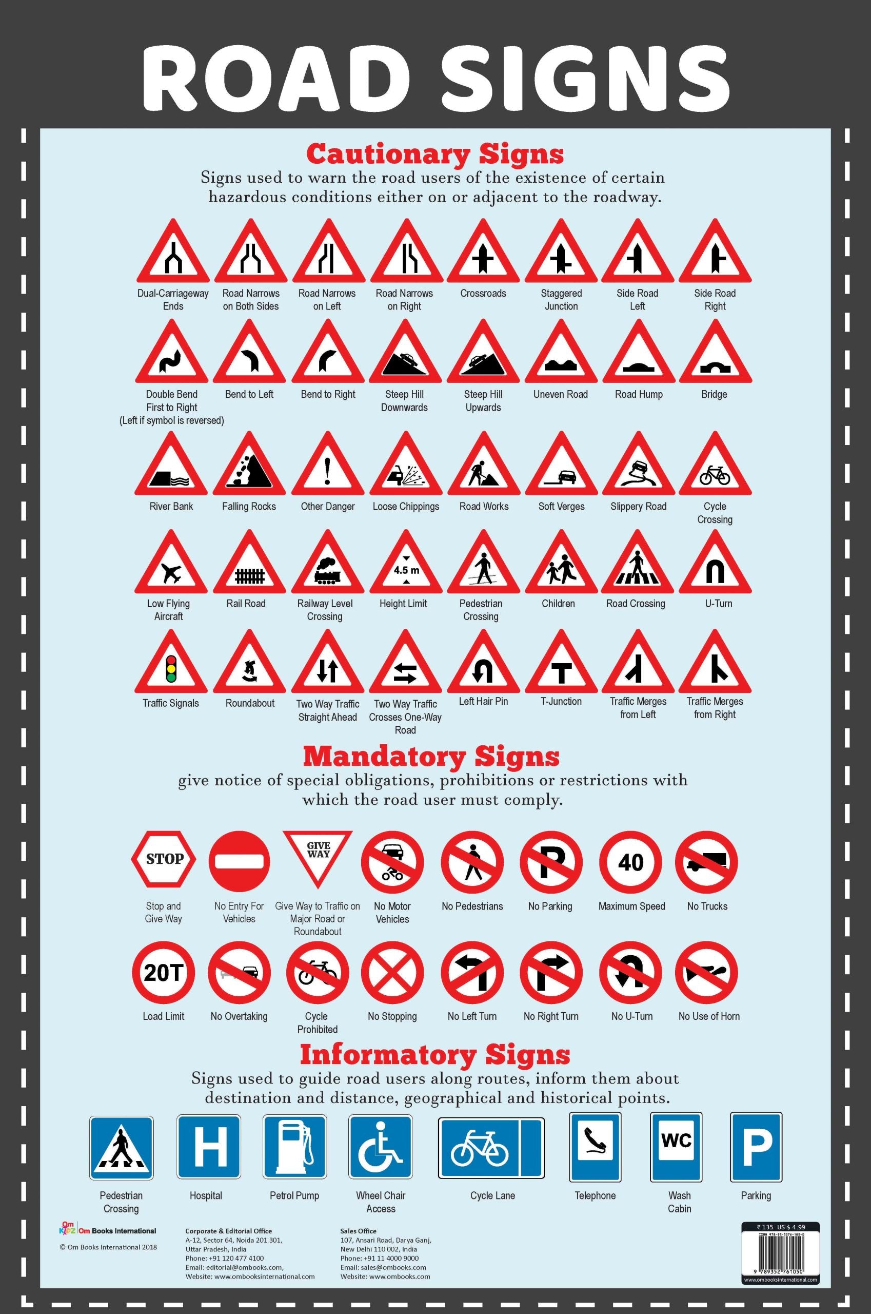 Road Signs : Charts - Om Books - Distacart