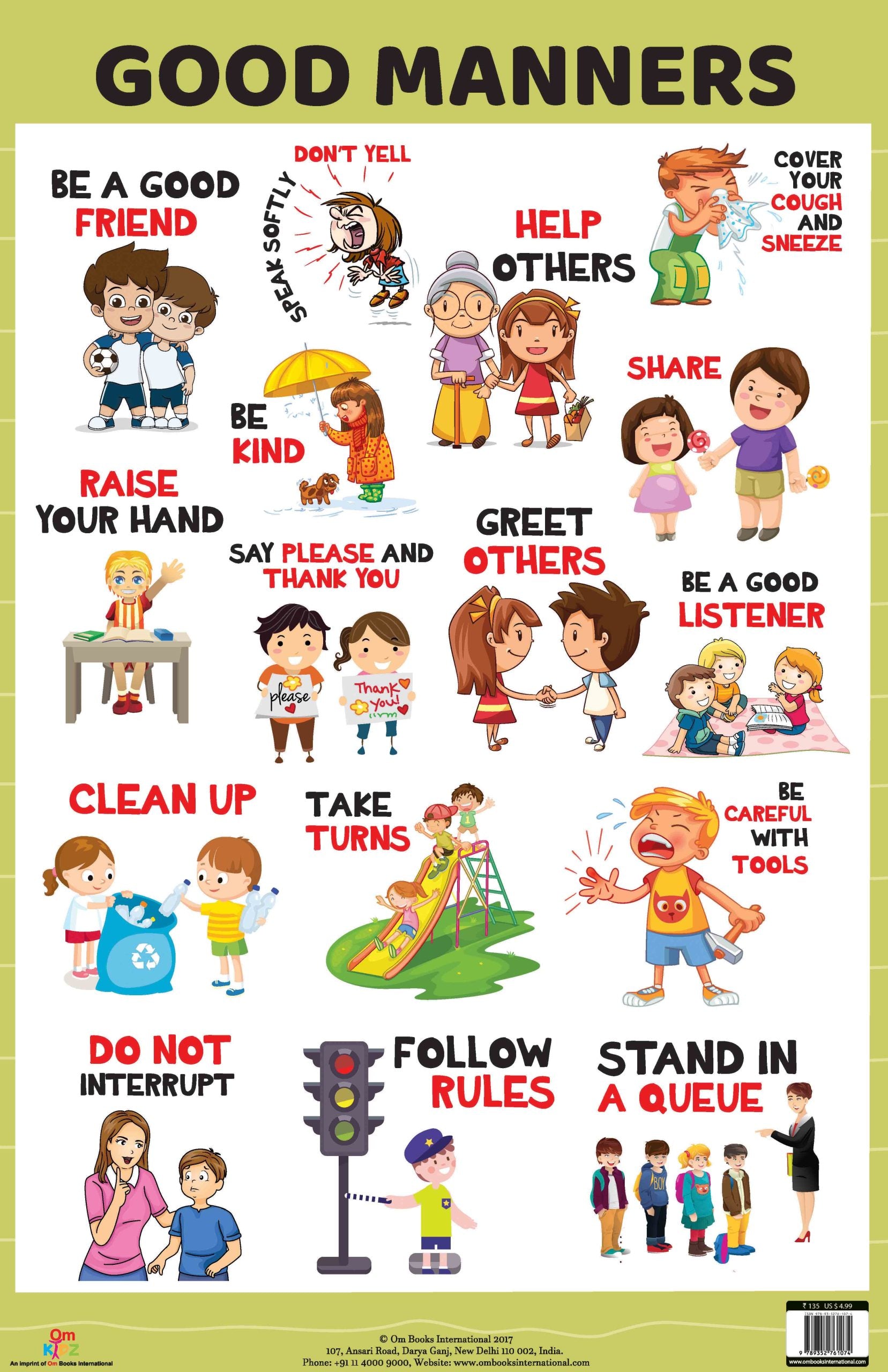 Good Manners : Charts - Om Books - Distacart
