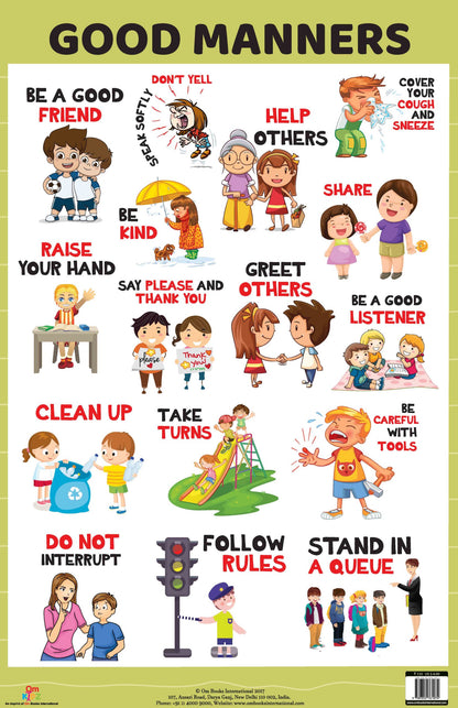 Good Manners : Charts - Om Books - Distacart