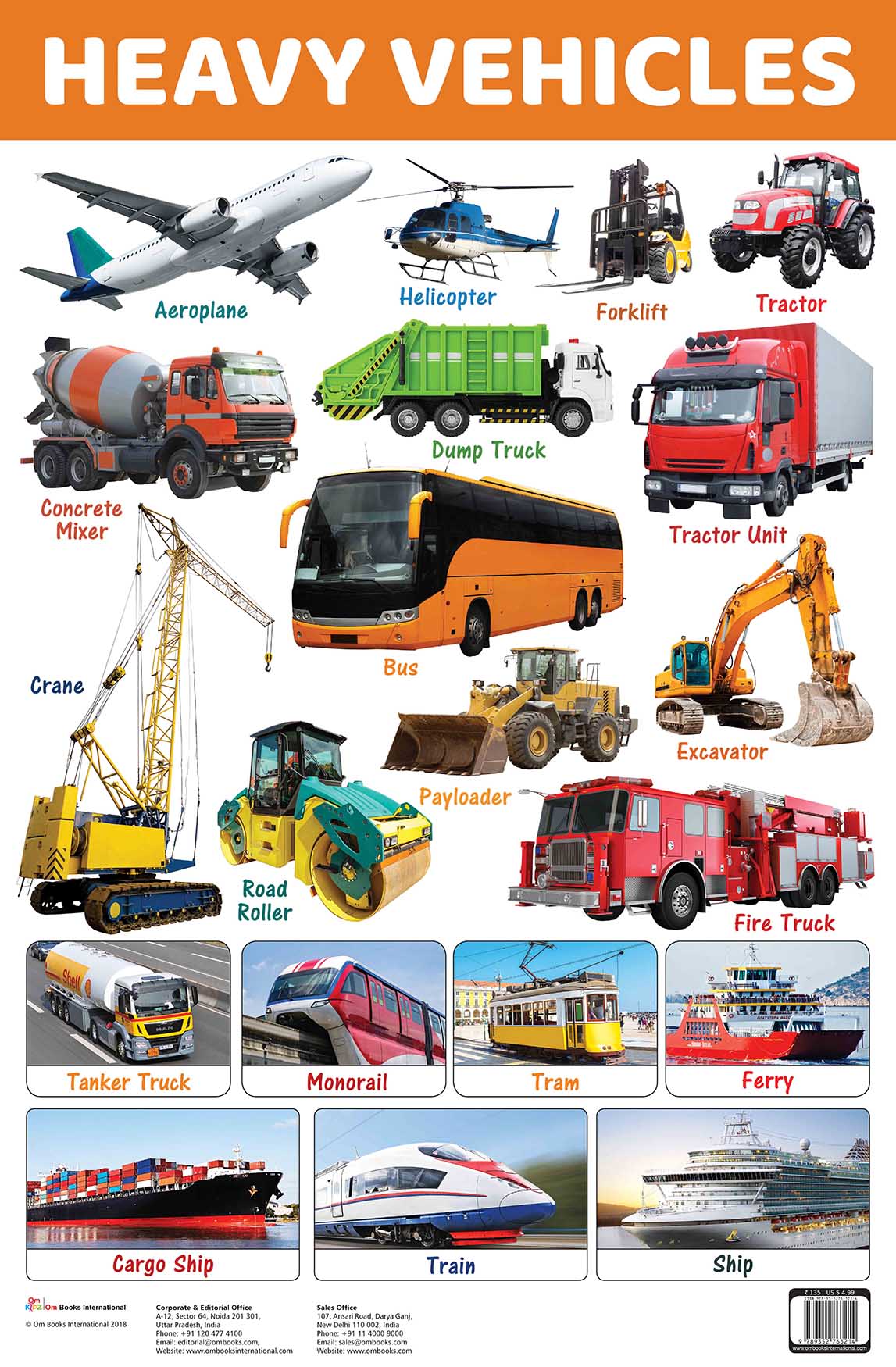 Heavy Vehicles : Charts - Om Books - Distacart