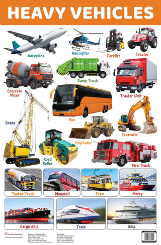 Heavy Vehicles : Charts - Om Books - Distacart
