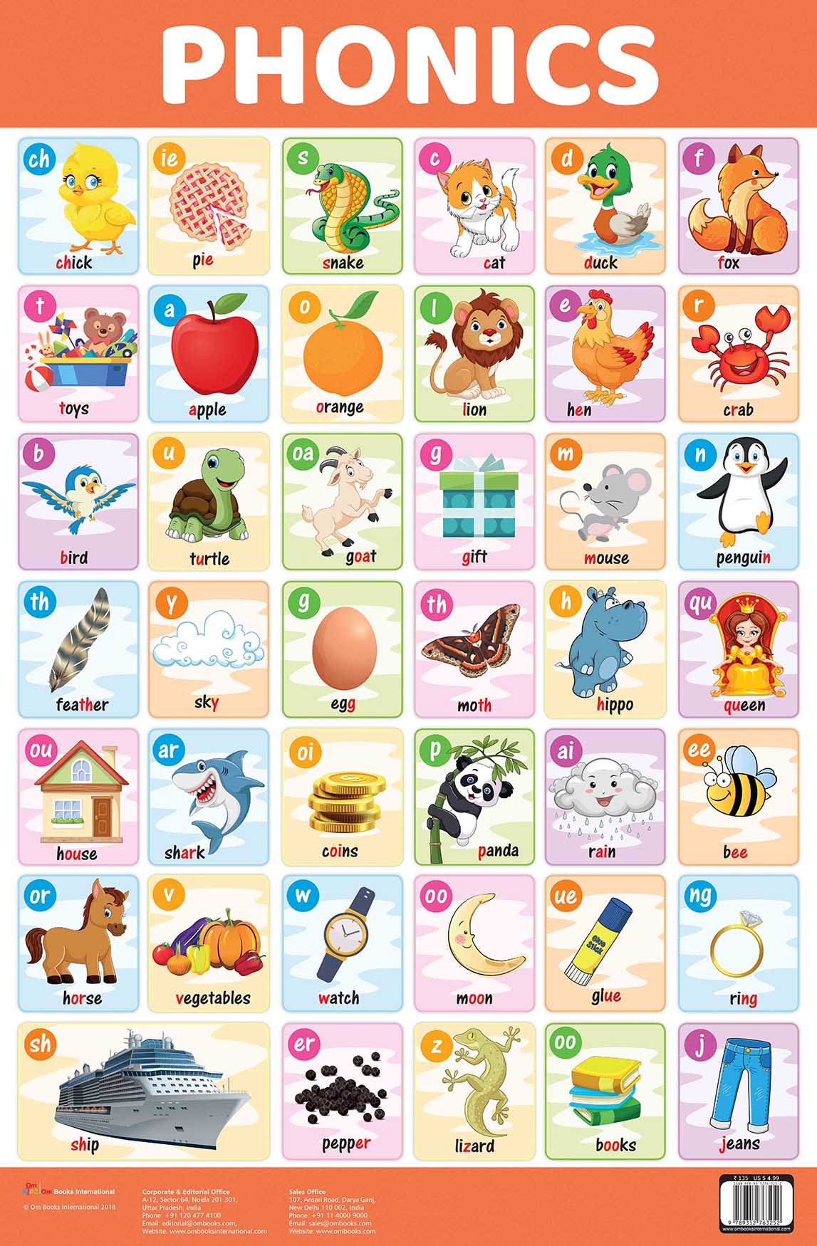 Phonics : Charts - Om Books - Distacart