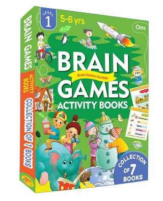 Activity Book : Brain Games Activity Book Level 1 (Set of 7 Books) - Om Books - Distacart