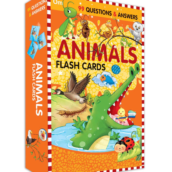 99 Question & Answers Animals Flash Cards - Om Books - Distacart