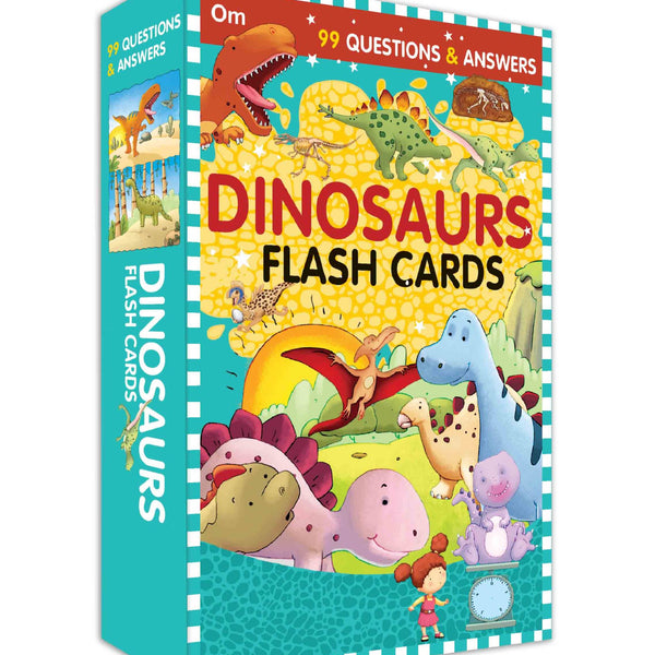 99 Question & Answers Dinosaurs Flash Cards - Om Books - Distacart