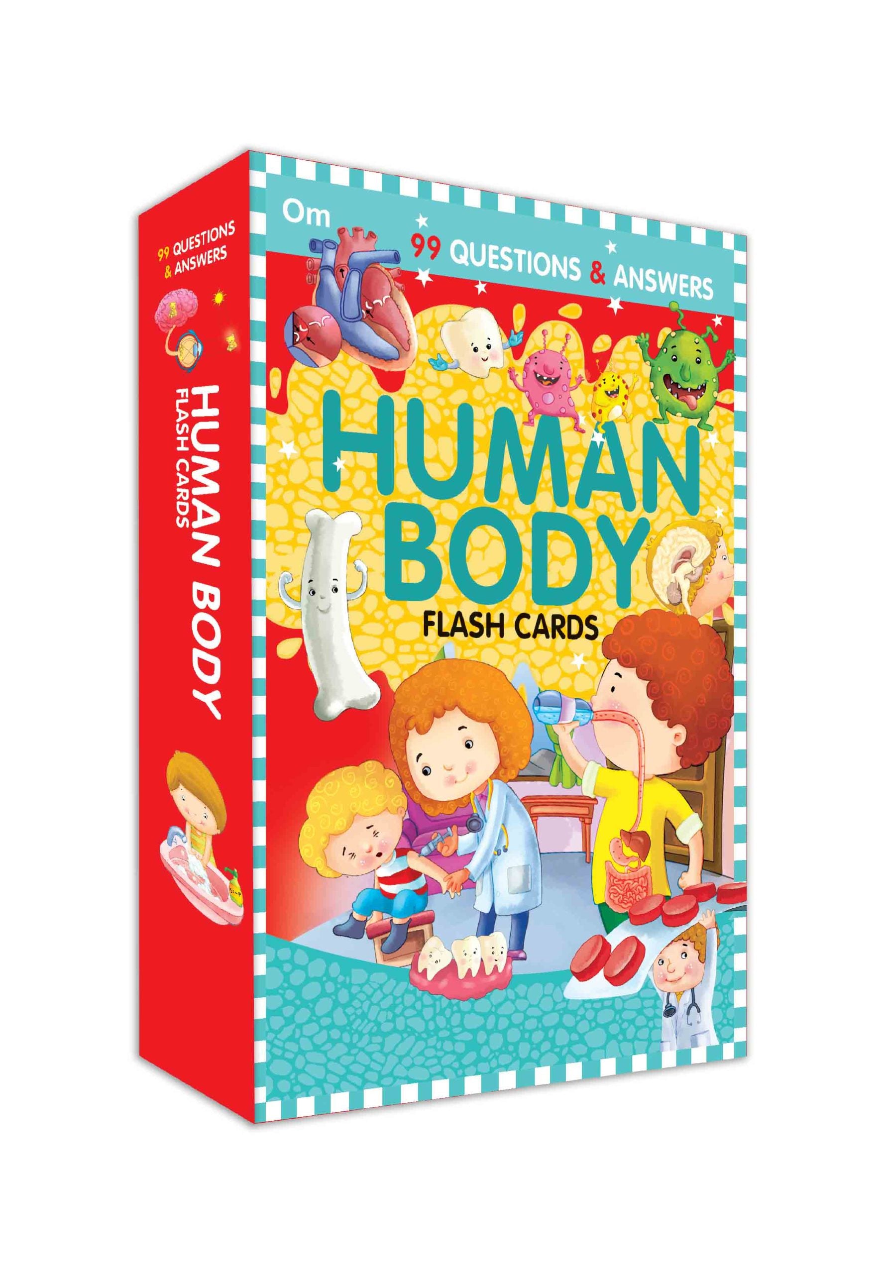 99 Question & Answers Human Body Flash Cards - Om Books - Distacart