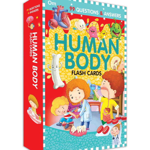 99 Question & Answers Human Body Flash Cards - Om Books - Distacart