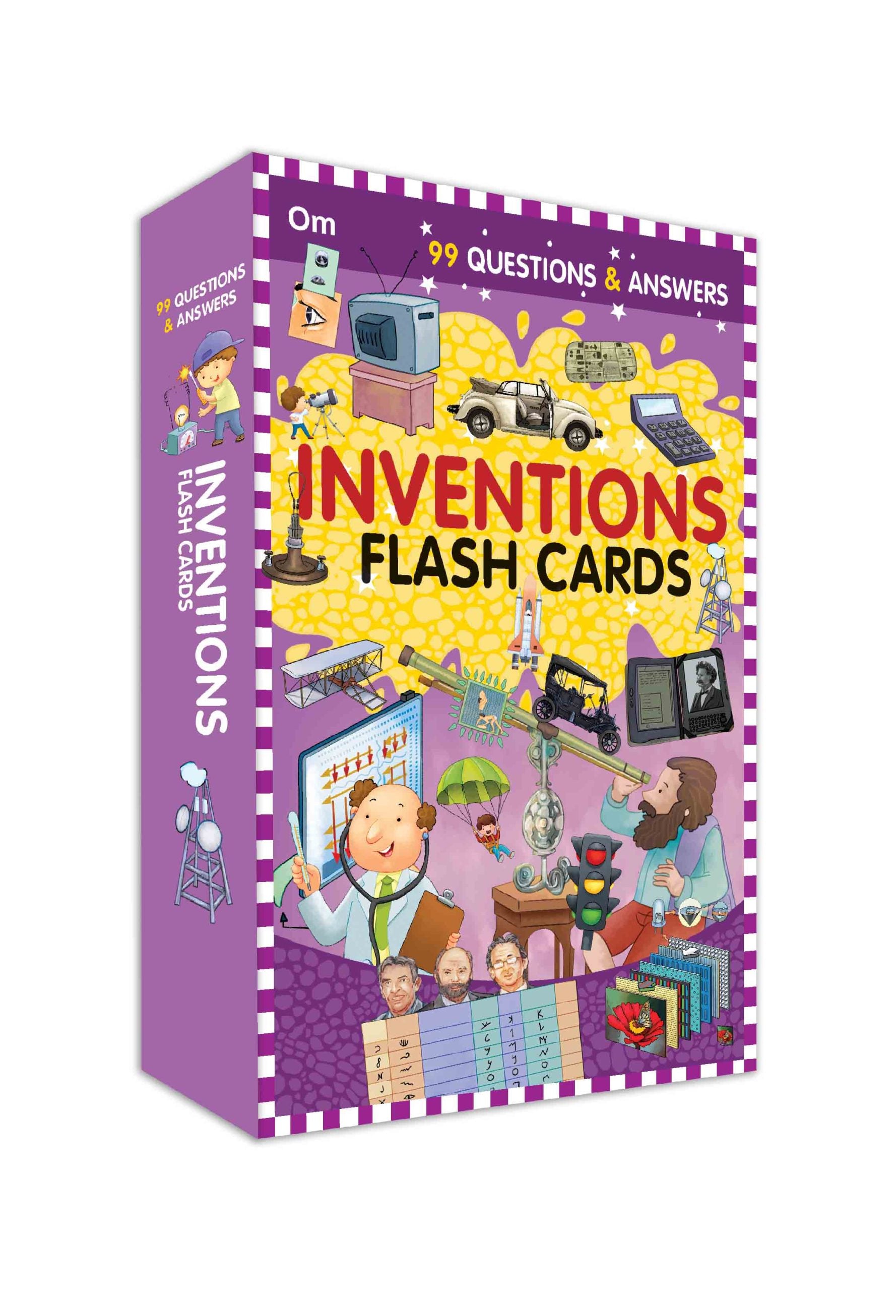99 Question & Answers Inventions Flash Cards - Om Books - Distacart