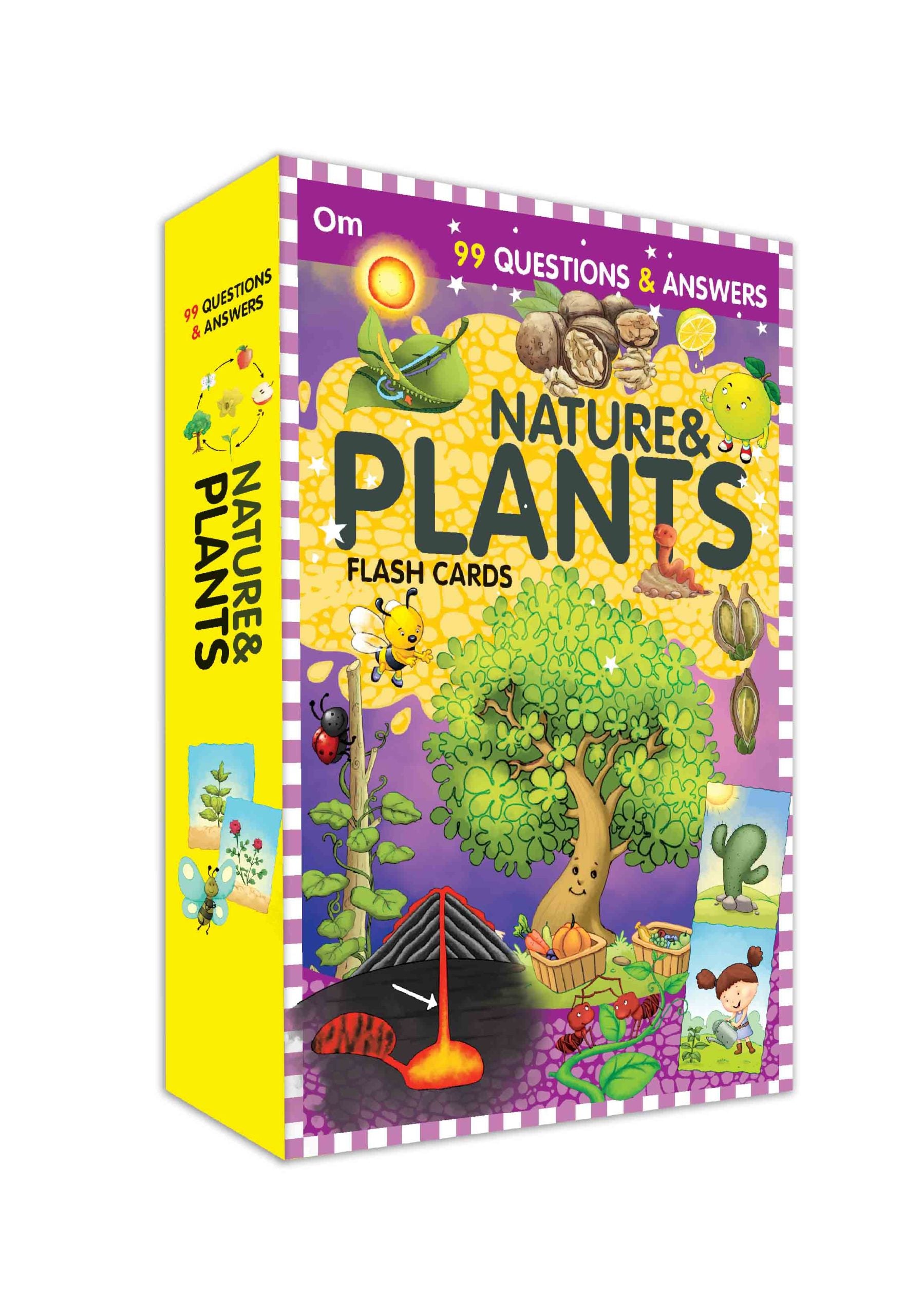 99 Question & Answers Nature & Plants Flash Cards - Om Books - Distacart