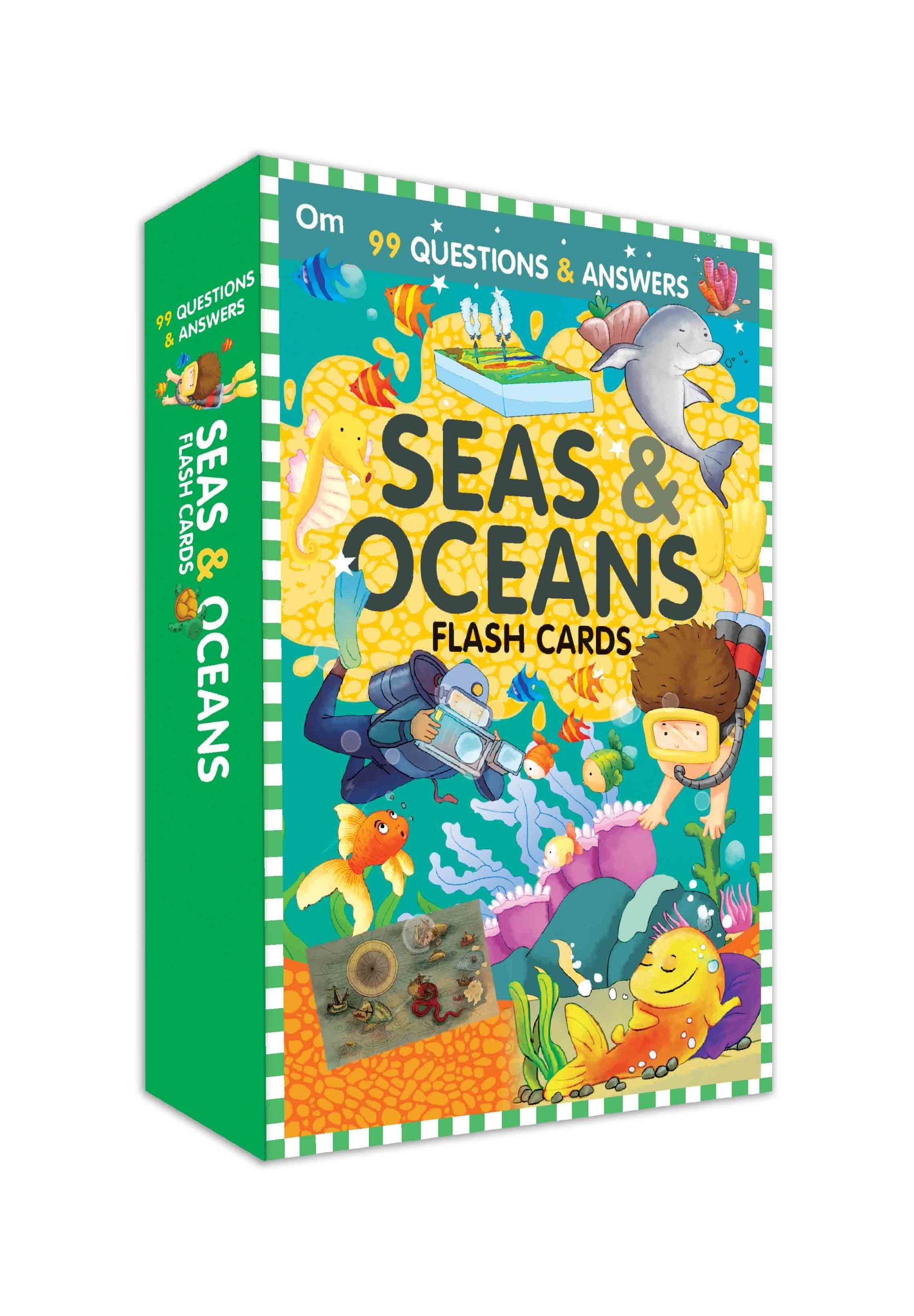 99 Question & Answers Seas and Ocean Flash Cards - Om Books - Distacart
