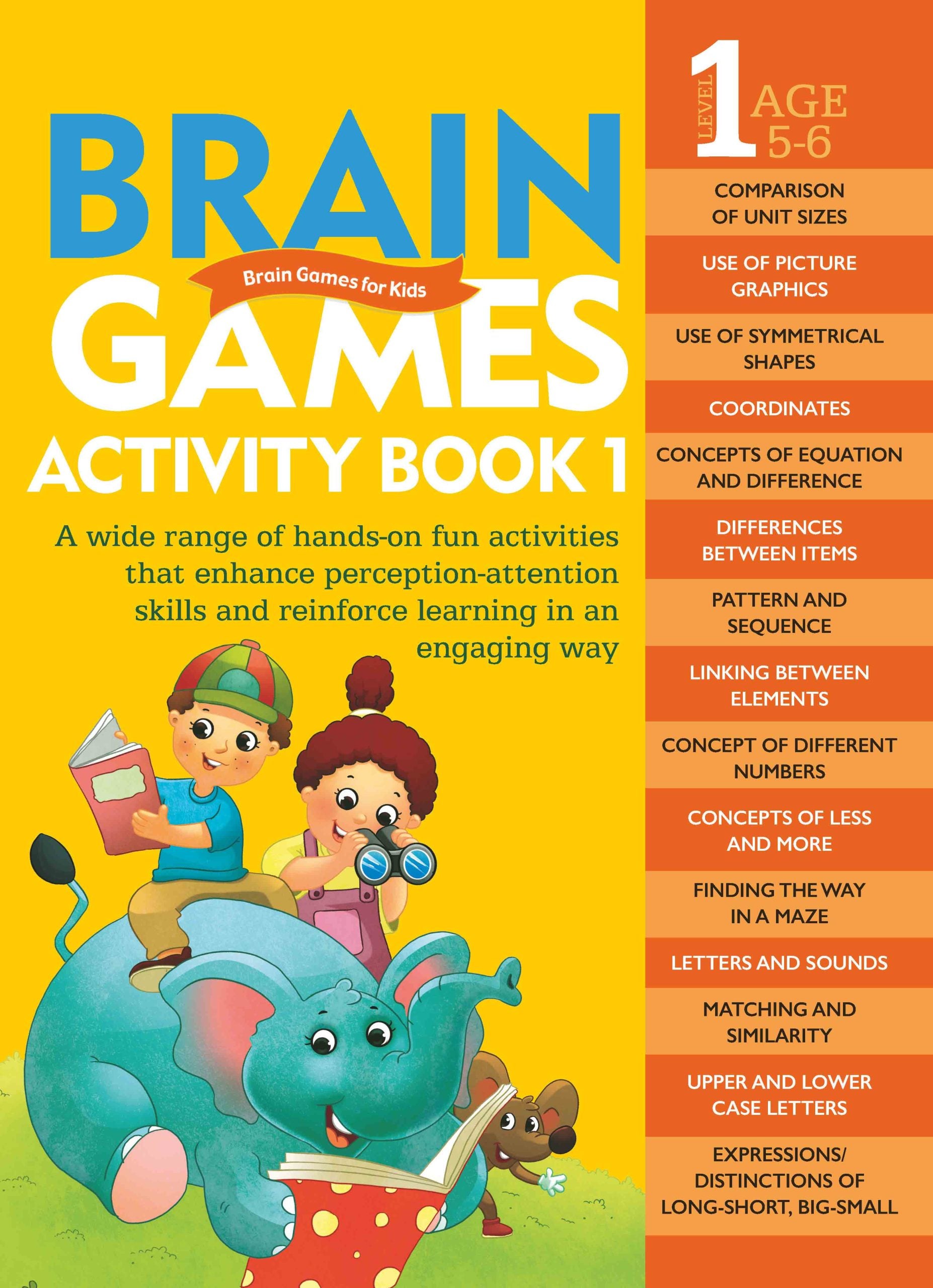 Brain Games for Kids : Brain Games Activity Book Level 1 : Book-1 - Om Books - Distacart