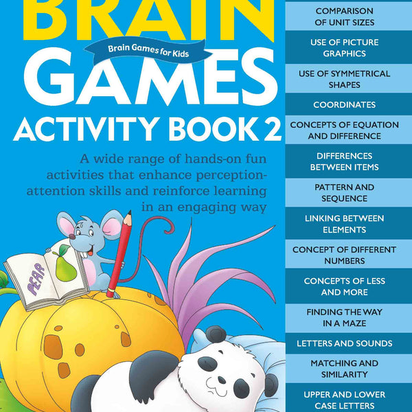 Brain Games for Kids : Brain Games Activity Book Level 1 : Book-2 - Om Books - Distacart