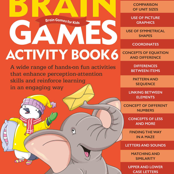 Brain Games for Kids : Brain Games Activity Book Level 1 : Book-6 - Om Books - Distacart