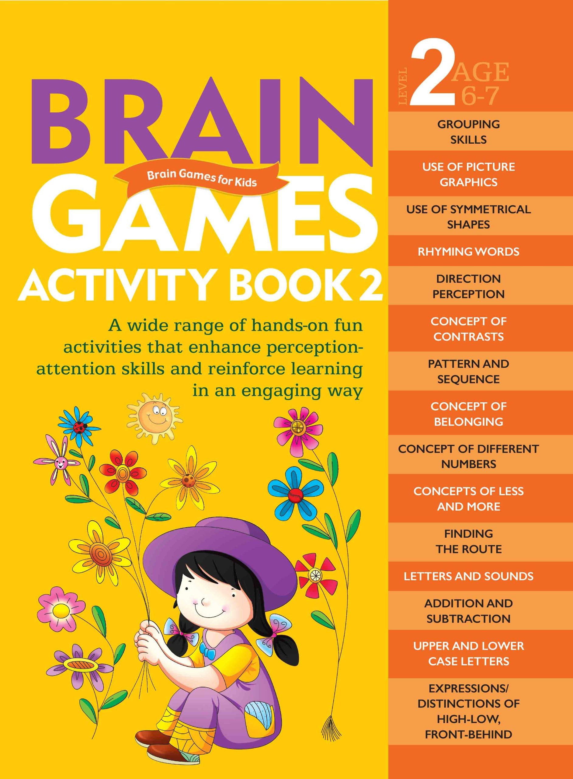 Brain Games for Kids : Brain Games Activity Book Level 2 : Book-2 - Om Books - Distacart