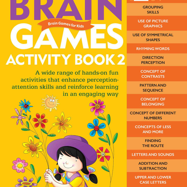 Brain Games for Kids : Brain Games Activity Book Level 2 : Book-2 - Om Books - Distacart