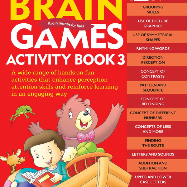 Brain Games for Kids : Brain Games Activity Book Level 2 : Book-3 - Om Books - Distacart