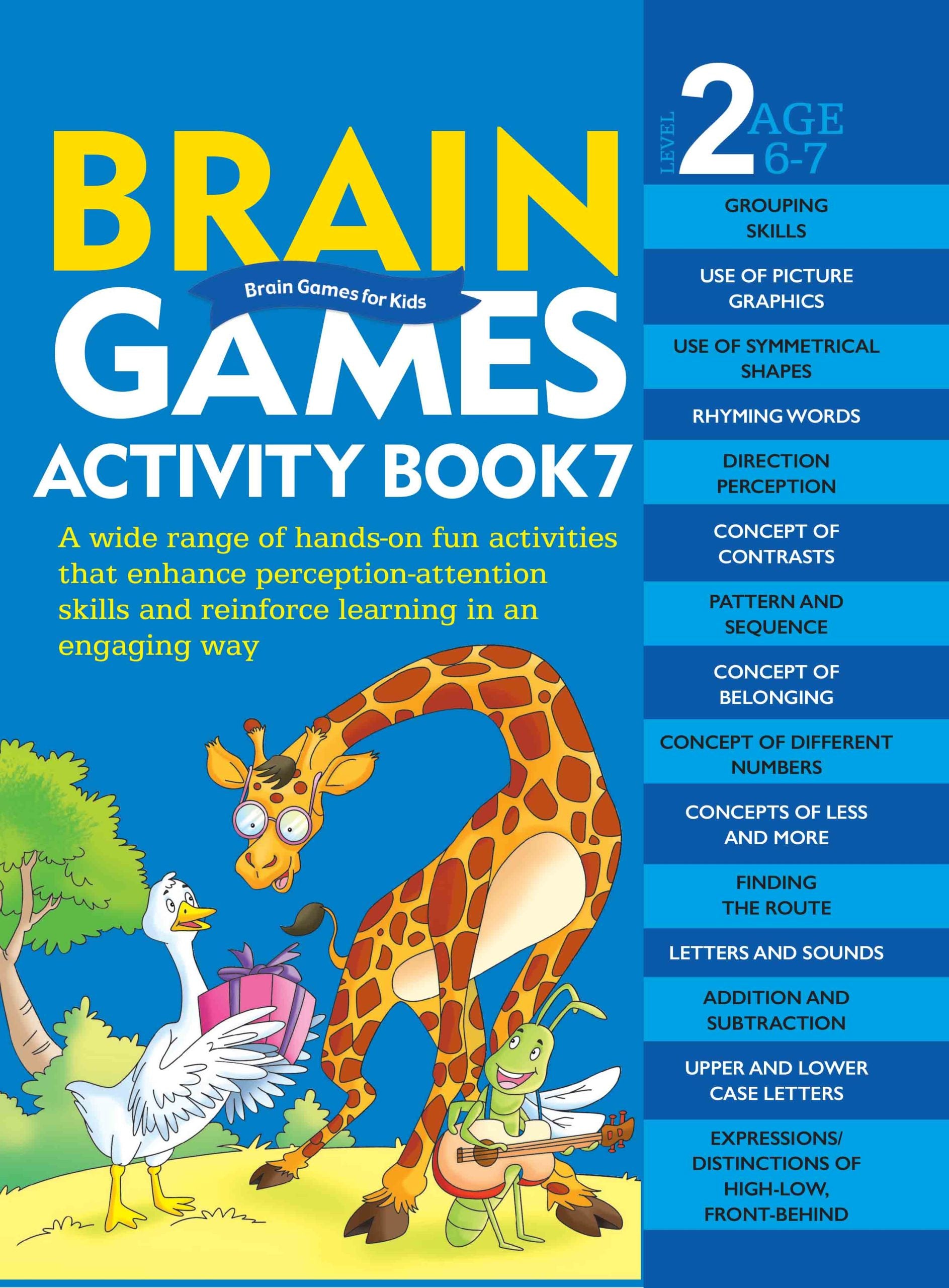 Brain Games for Kids : Brain Games Activity Book Level 2 : Book-7 - Om Books - Distacart