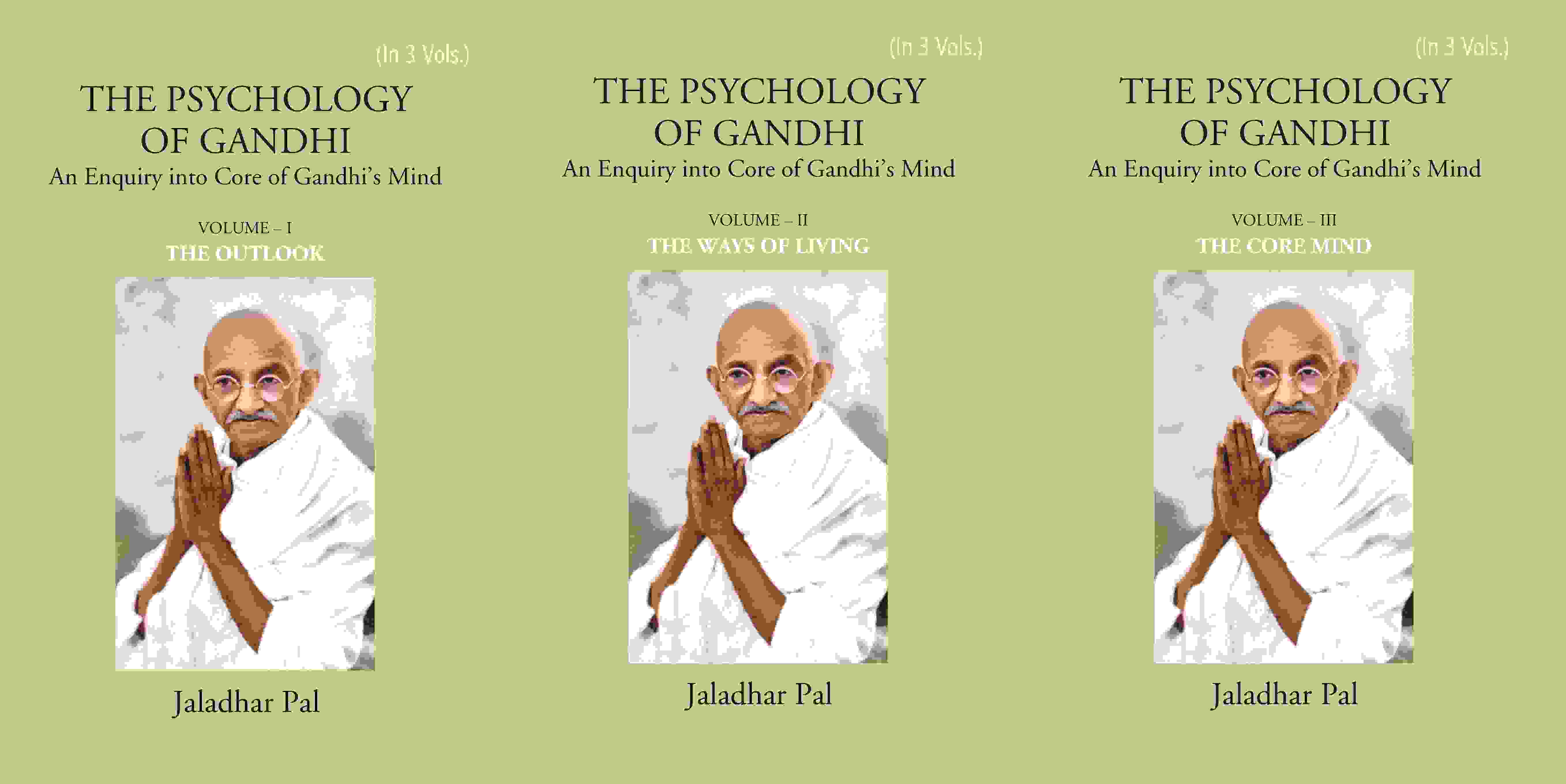 THE PSYCHOLOGY OF GANDHI: An Enquiry into Core of Gandhi’s Mind 3 Vols. Set - Gyan Books - Distacart