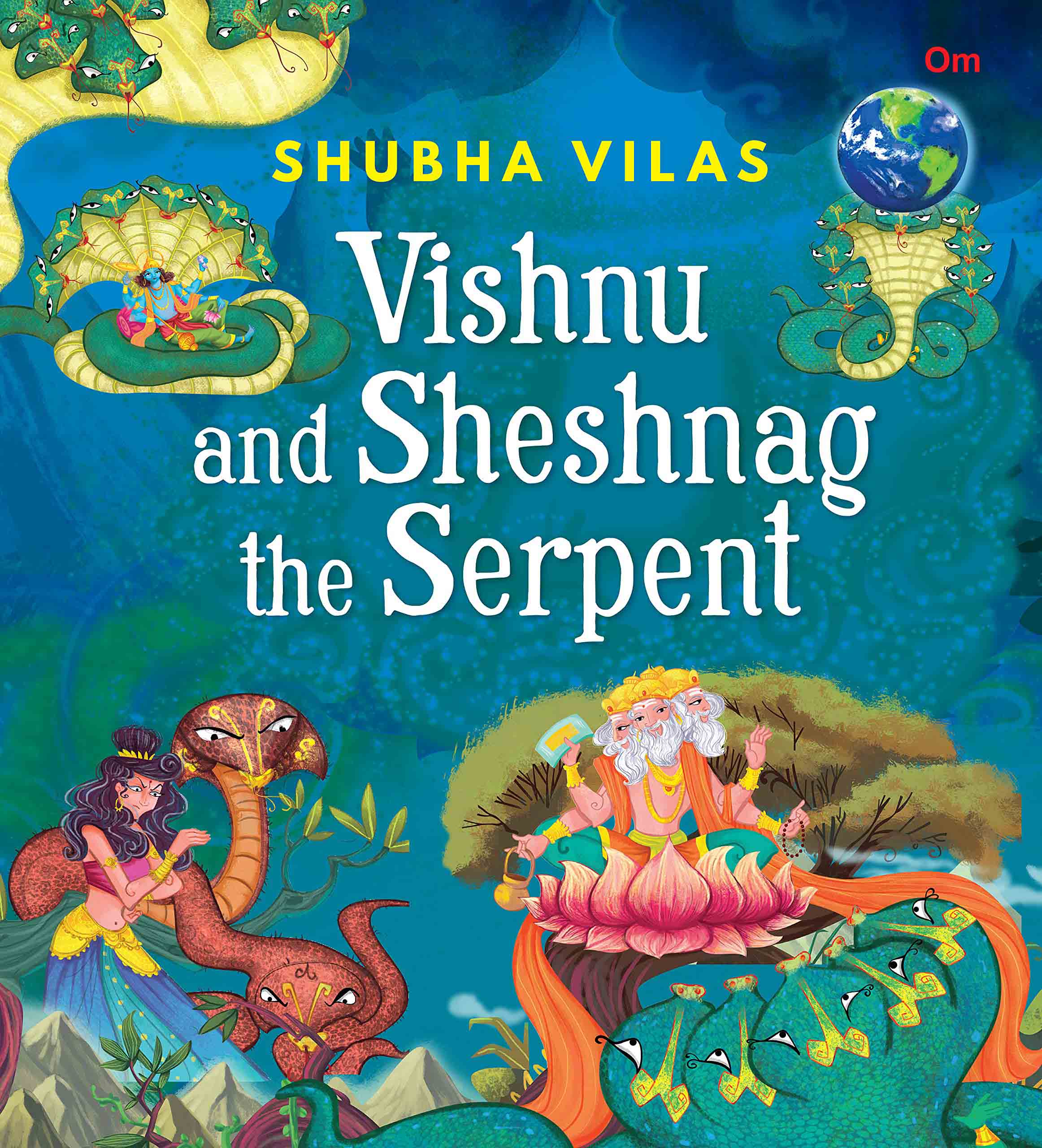 Vehicles of Gods : Vishnu and Sheshnag and the Serpent - Om Books - Distacart