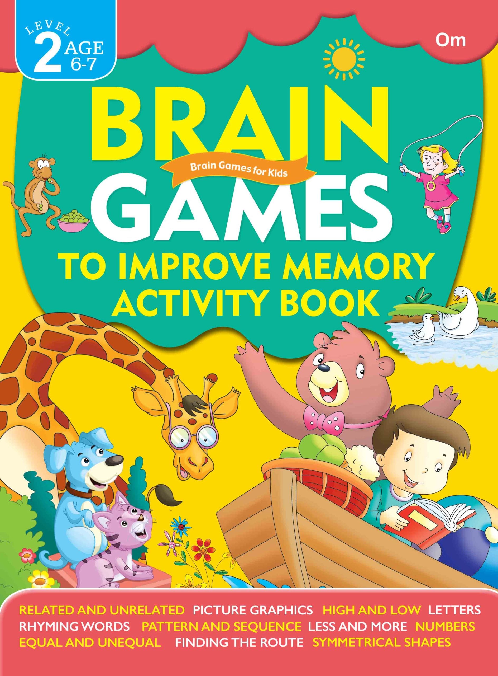 Brain Games to Improve Memory Activity Book Level 2 - Om Books - Distacart