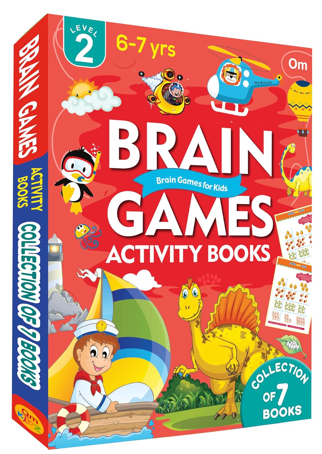 Brain Games Activity Books Level - 2 Box set - Om Books - Distacart