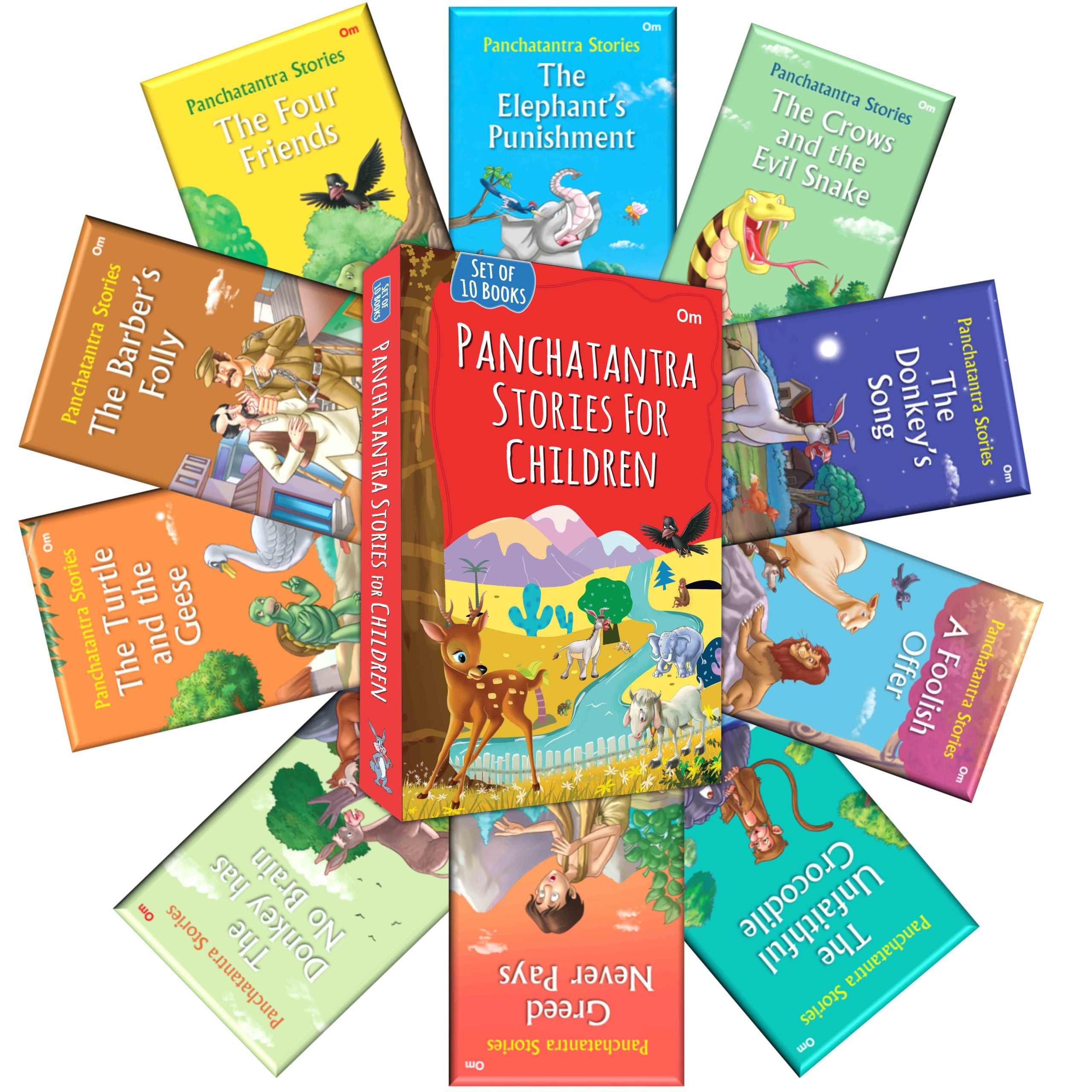 Panchatantra Stories for Children (Set of 10 books) - Om Books - Distacart