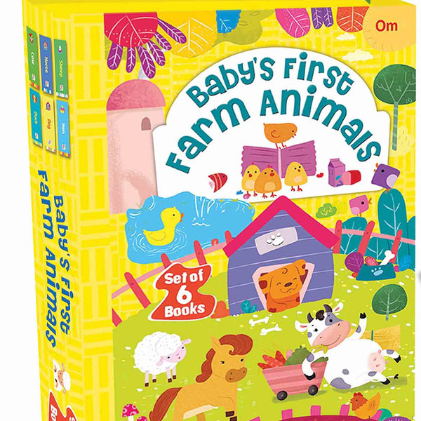 Baby's First Farm Animals (Box) - Om Books - Distacart