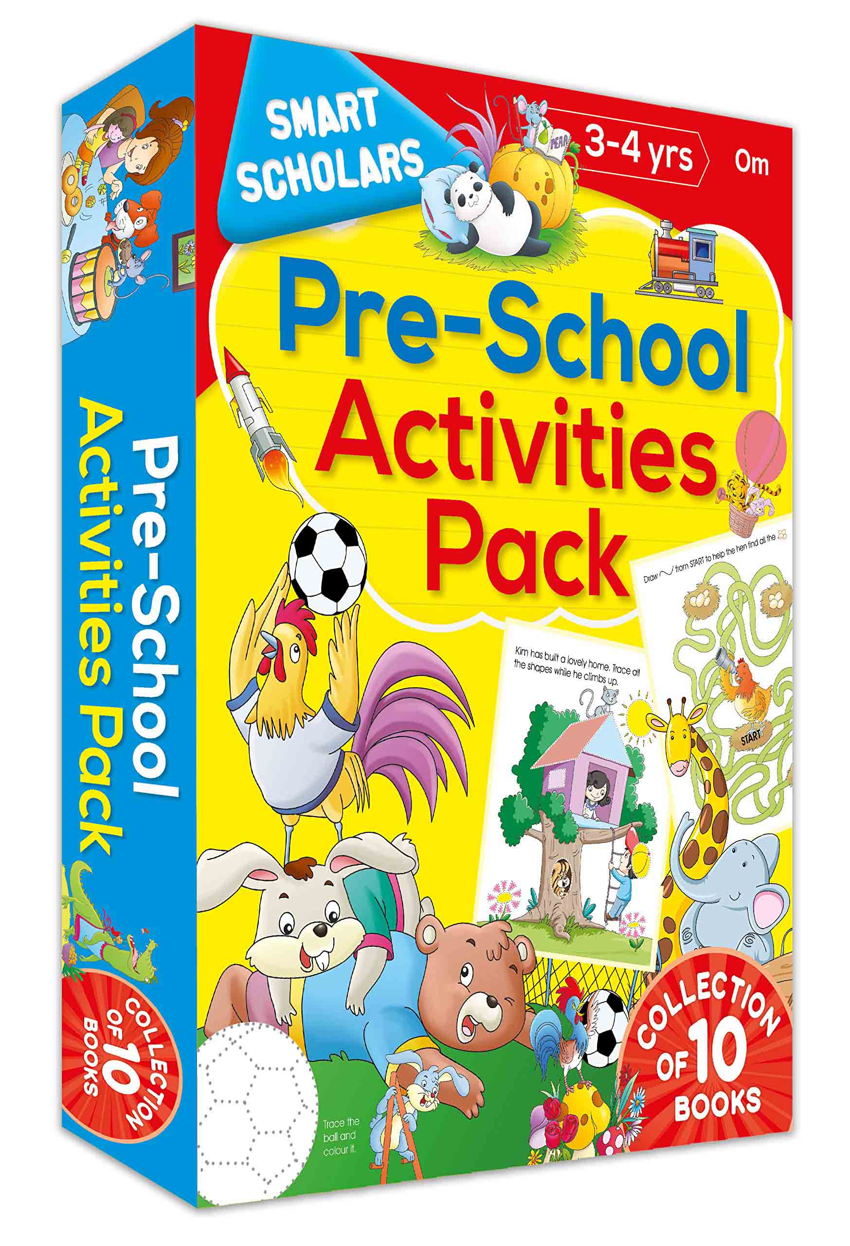 Smart Scholars Pre-School Activities Pack (Box) - Om Books - Distacart