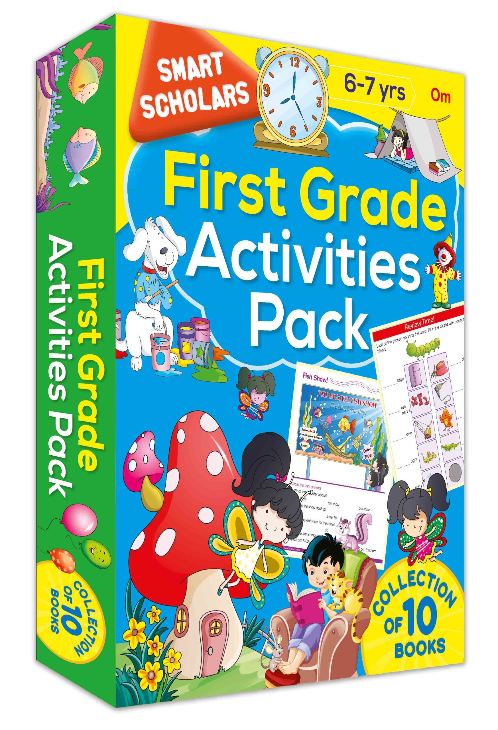 Smart Scholars First Grade Activities Pack (Box) - Om Books - Distacart