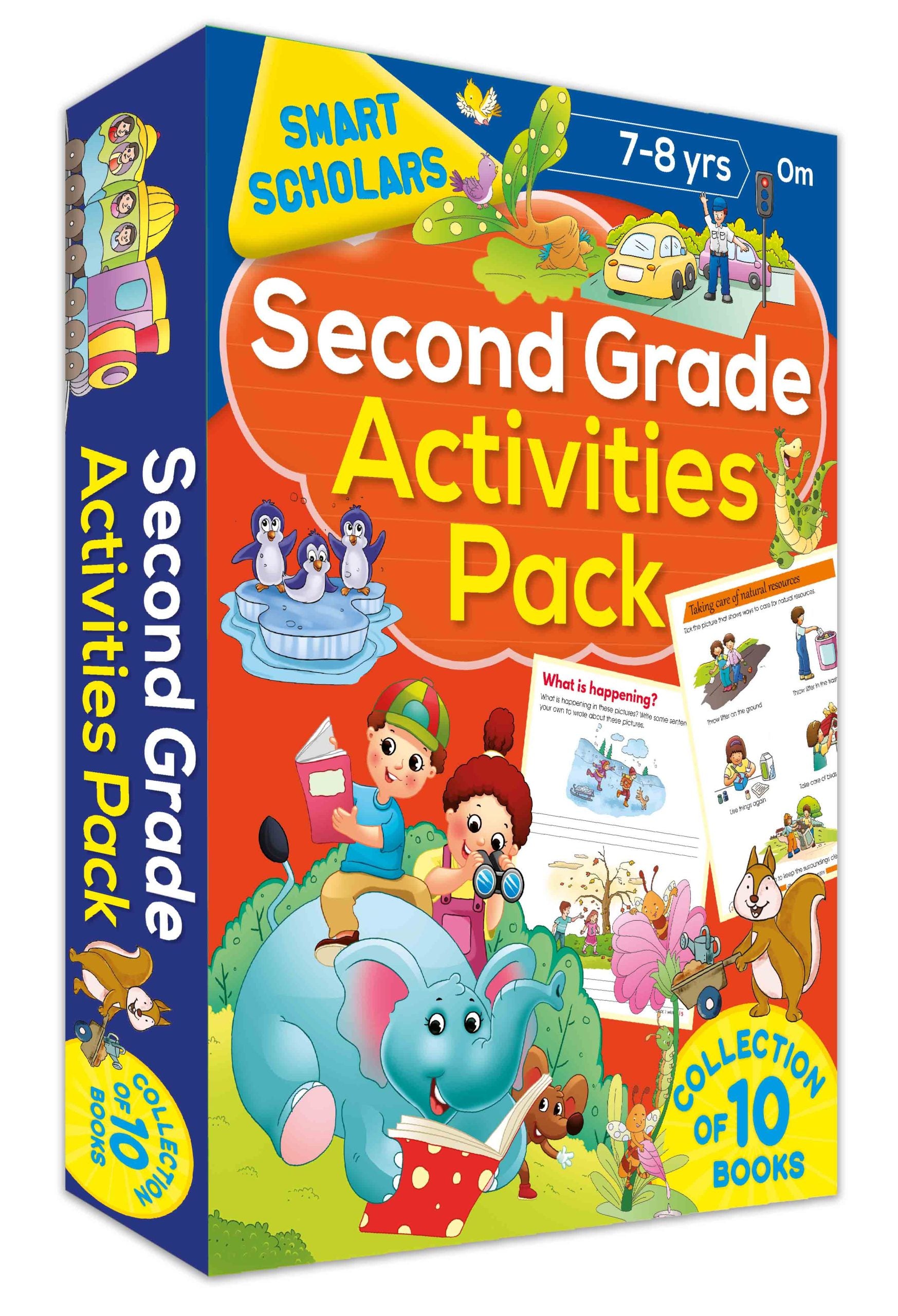 Smart Scholars Second Grade Activities Pack (Box) - Om Books - Distacart
