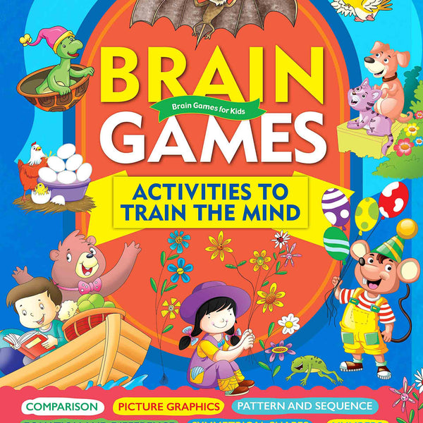 Brain Games for Kids : Brain Games Activity to train the mind - Om Books - Distacart