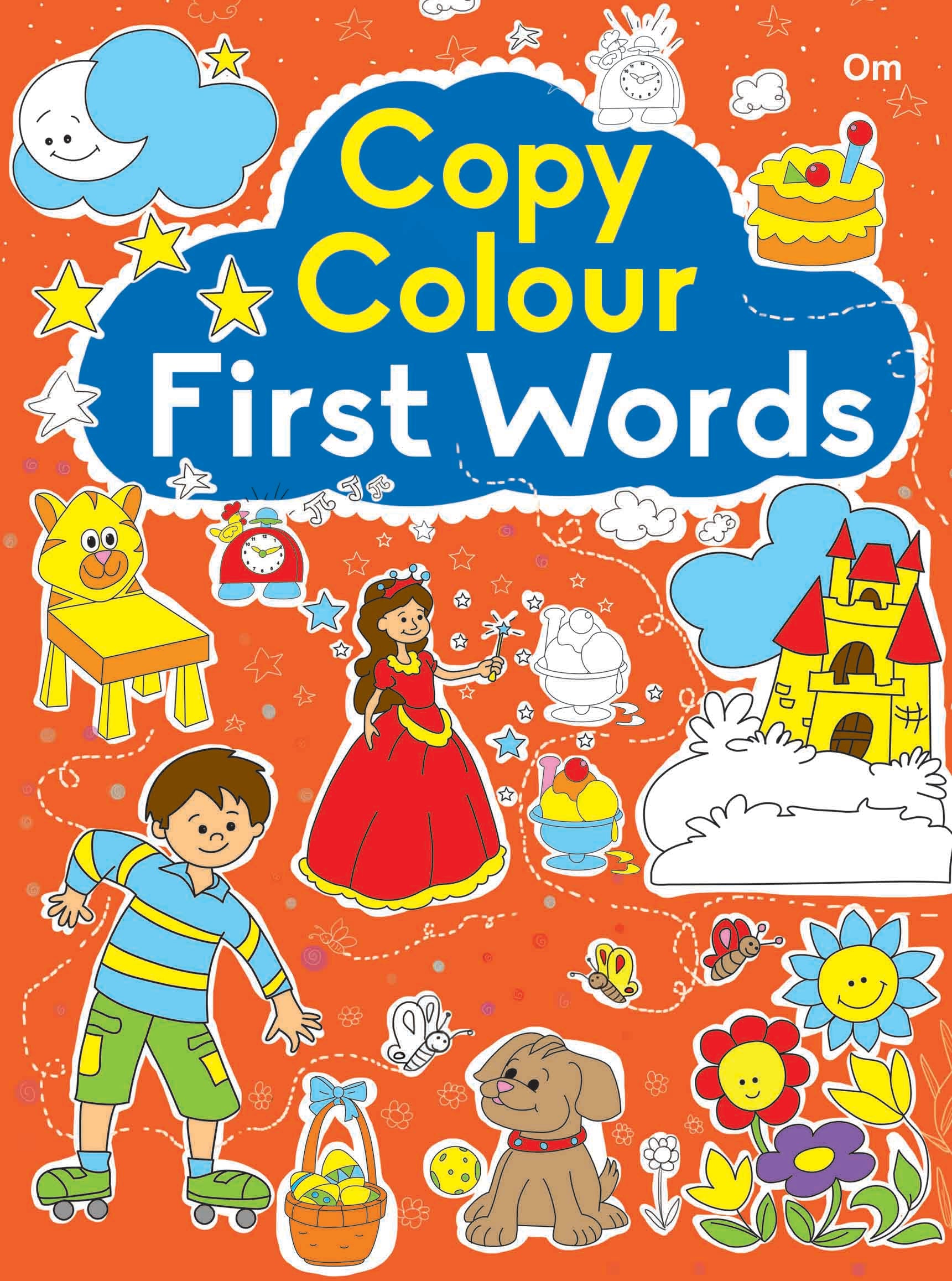 Copy Colour First Words - Om Books - Distacart