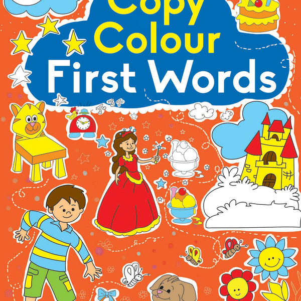 Copy Colour First Words - Om Books - Distacart