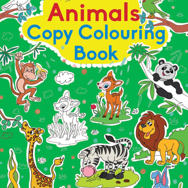 Animals Copy Colouring Books - Om Books - Distacart