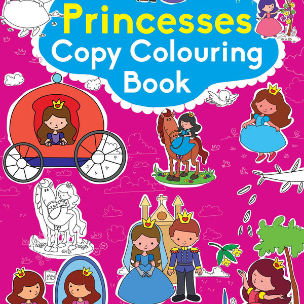 Princesses Copy Colouring Book - Om Books - Distacart