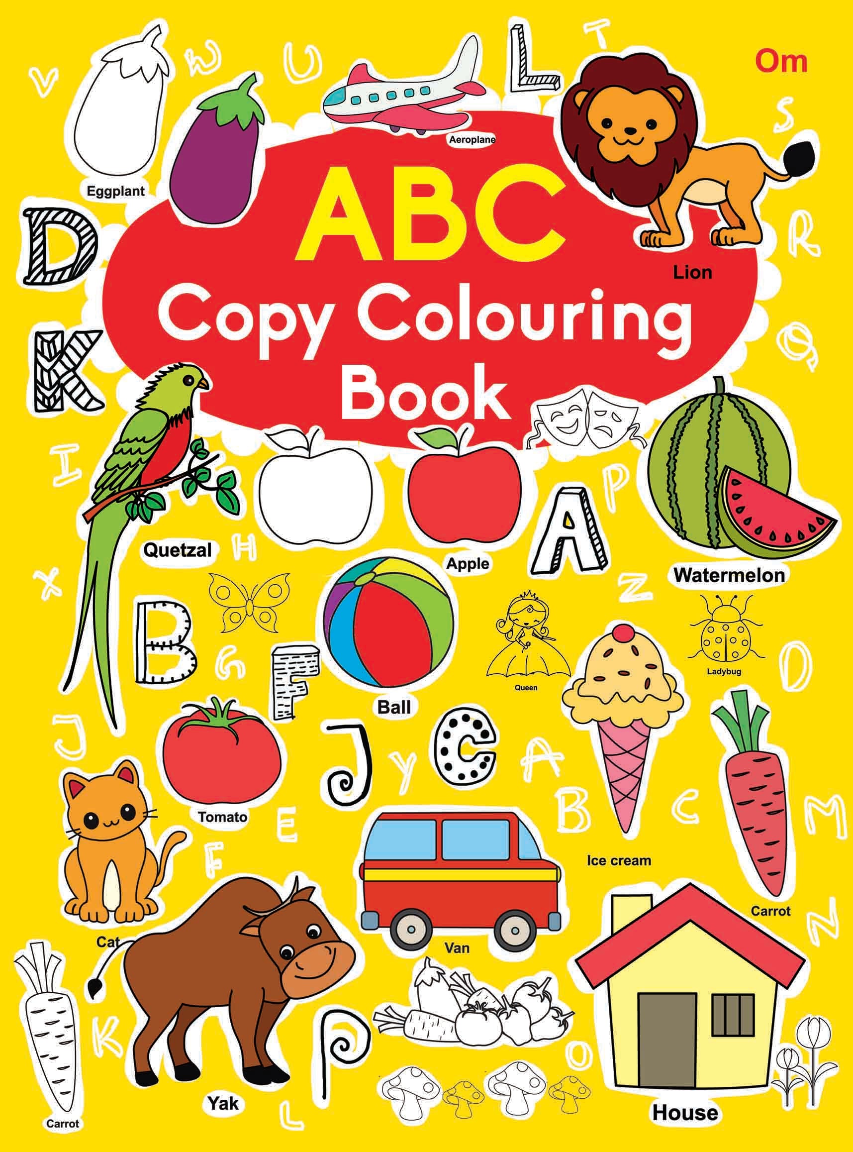 ABC Copy Colouring Book - Om Books - Distacart